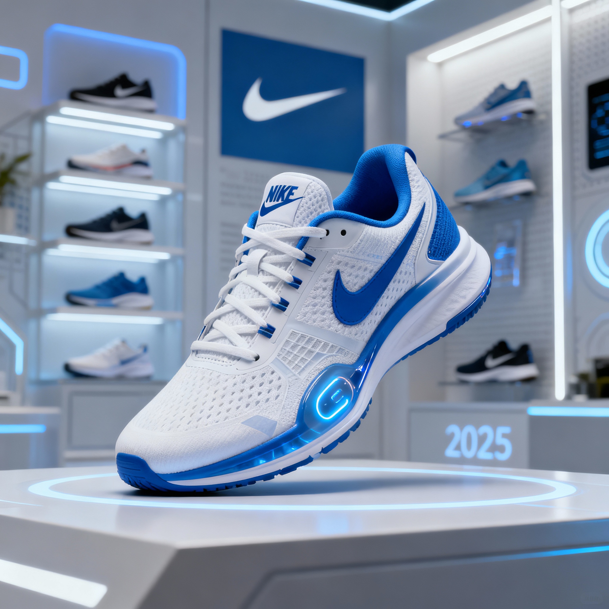 تصویر کفش ورزشی نایکی ۲۰۲۵ با کفی هوشمند و طراحی مدرن